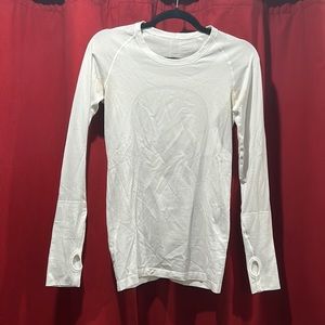 White Swiftly Tech Lululemon Long-Sleeve